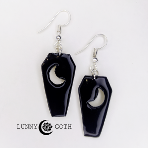 Pendientes de Ataúd Góticos